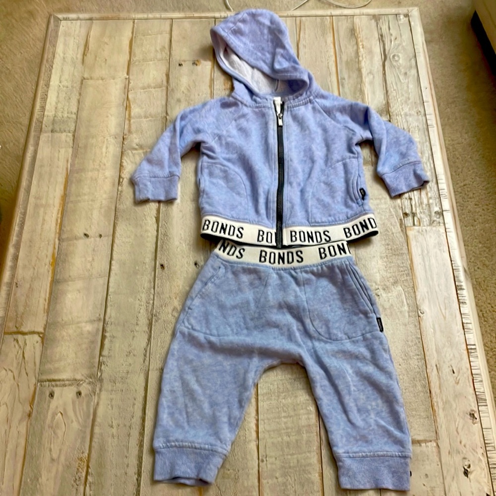 Bonds matching sweat set 6-12m